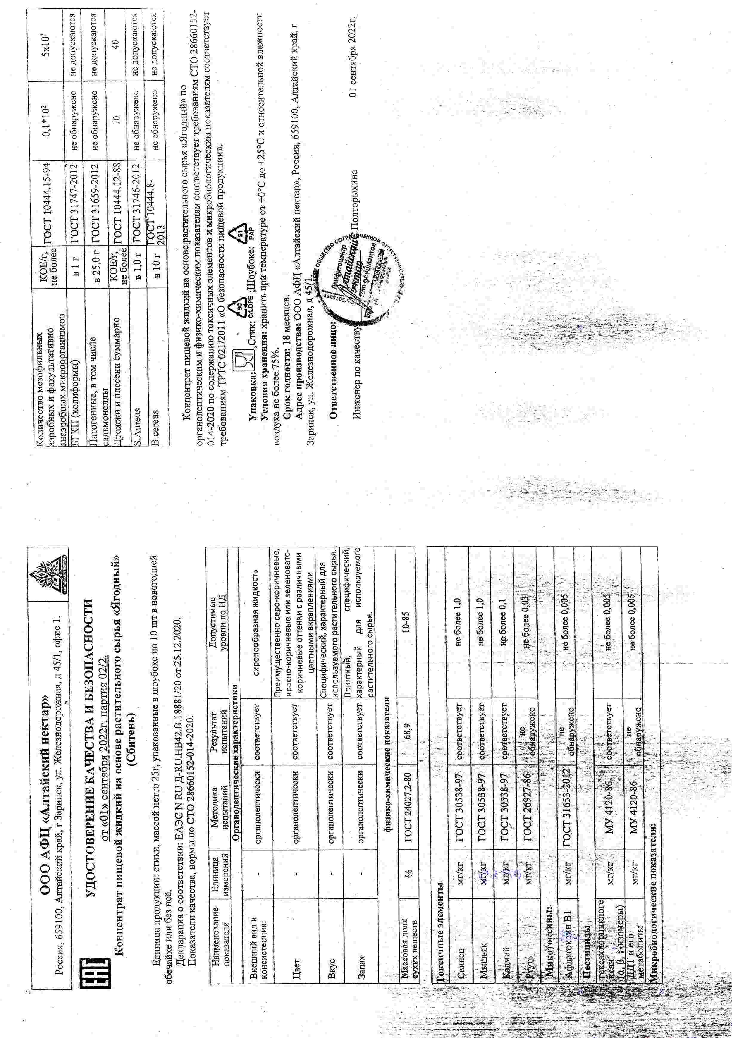 Паспорт №092022
